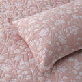 Bianca Myra Blush Floral Jacquard Bedspread Set Super King