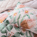 Bianca Sidney Blush Printed Floral Bedspread Set Double