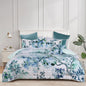 Bianca Woodbury White Botanical Printed Bedspread Set Queen