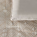 Bianca Bellagio Gold 6 Pcs Jacquard Geometric Comforter Set Super King