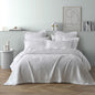 Bianca Cassiano White Polyester Jacquard Coverlet Set Single/Double