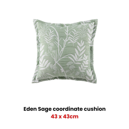 Bianca Eden Sage Coordinate Square Filled Cushion