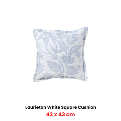 Bianca Laurieton White Coordinate Square Filled Cushion 43 x 43cm