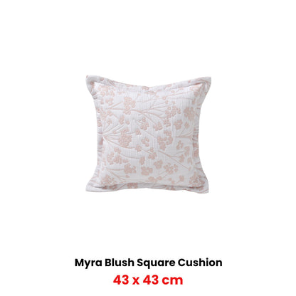 Bianca Myra Blush Coordinate Square Filled Cushion 43 x 43cm