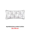 Bianca Myrtleford Grey Lumbar Oblong Filled Cushion 30 x 60cm
