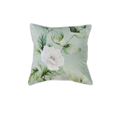Bianca Salisbury Sage Velvet Square Filled Cushion 43 x 43cm