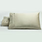 Bianca Pair of 500TC Cotton Sateen Standard Pillowcases Stone