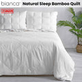 Bianca 250GSM Bamboo Summer Quilt Single Natural