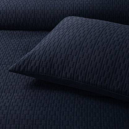 Bianca Burleigh Ink Jacquard Quilt Cover Set Super King