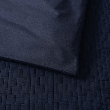 Bianca Burleigh Ink Jacquard Quilt Cover Set Super King