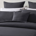 Bianca Kahlani Charcoal Waffle Quilt Cover Set Queen