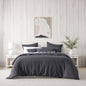 Bianca Kahlani Charcoal Waffle Quilt Cover Set Single