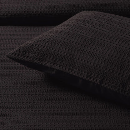 Bianca Kahlani Chocolate Waffle Quilt Cover Set Double
