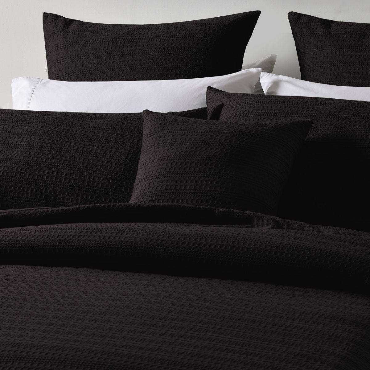 Bianca Kahlani Chocolate Waffle Quilt Cover Set King