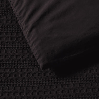 Bianca Kahlani Chocolate Waffle Quilt Cover Set Queen