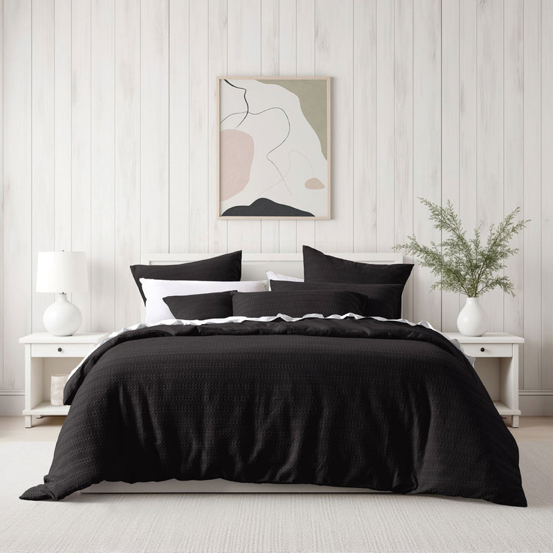 Bianca Kahlani Chocolate Waffle Quilt Cover Super King