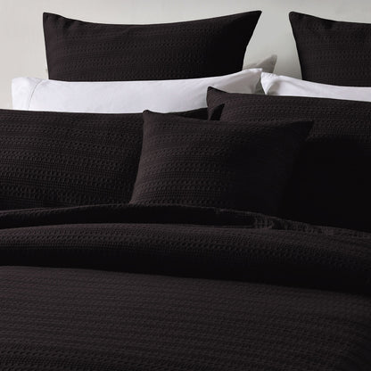 Bianca Kahlani Chocolate Waffle Quilt Cover Set Super King