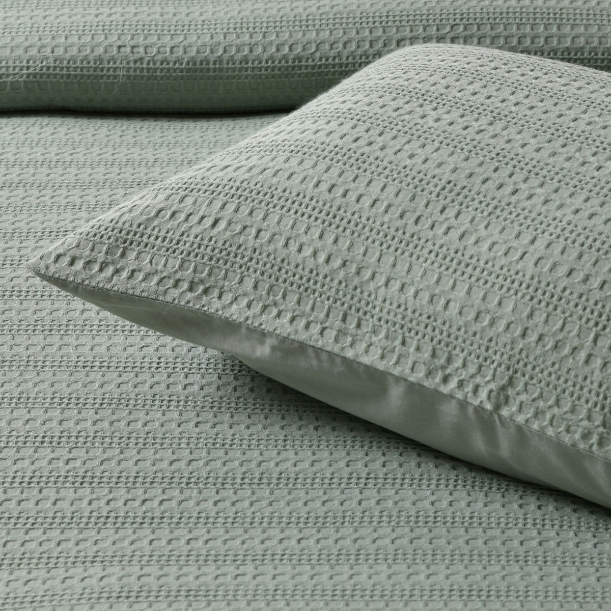 Bianca Kahlani Sage Waffle Quilt Cover Set King