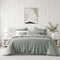Bianca Kahlani Sage Waffle Quilt Cover Set Queen