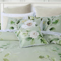 Bianca Sage Floral Cotton Sateen Quilt Cover Super King