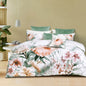 Bianca Sariya White Cotton Sateen Quilt Cover Set Queen
