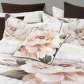 Bianca Somerset White Cotton Sateen Floral Quilt Cover Set King