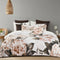 Bianca Somerset White Cotton Sateen Floral Quilt Cover Set Super King