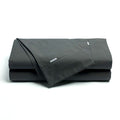 Bianca Heston Cotton Percale Sheet Set Charcoal QUEEN