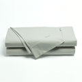Bianca Heston Cotton Percale Sheet Set Silver Queen