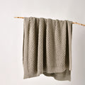 Bianca Sofala Taupe Polyester Chenille Throw Rug 130 x 170 cm
