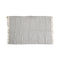 Large Chindi Cotton Handmade Floor Mat with Tassels 90 x 150 cm Silver
