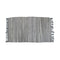 Tonal Chindi Cotton Handmade Floor Mat with Tassels 70 x 120 cm Grey