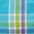 Cotton Plaid Checks Oblong Table Cloth Blue 130 x 180cm
