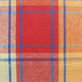 Cotton Plaid Checks Oblong Table Cloth Yellow 150 x 230cm
