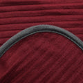 250GSM Ribbed Polar Fleece Throw 100 x 150cm Blue