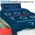Doctor Who Quilt Cover Set Queen Size 3pc