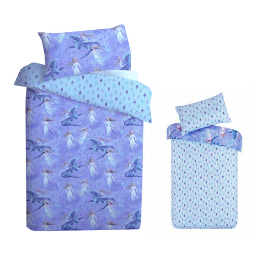 Caprice Disney Frozen Elsa Reversible Licensed Quilt Cover Set SINGLE