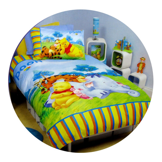 Disney Winnie The Pooh Quilt Cover Set Tiger & Pooh SINGLE
