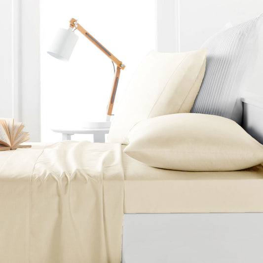 Belmondo 225TC Sheet Set CREAM - KING
