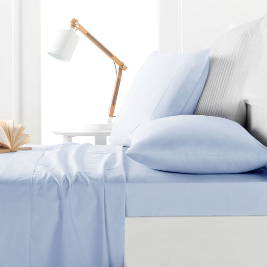 Belmondo 225TC Sheet Set Light Blue - KING