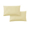 420TC Pair of Wrinkle Free No Flap Queen Pillowcases Pale Gold