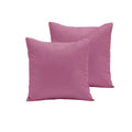 Pair Polyester Cotton European Pillowcases Plum