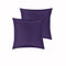 PepperMill Satin European Pillowcases Pair Eggplant