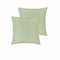 PepperMill Satin European Pillowcases Pair Moss Green
