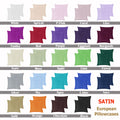 PepperMill Satin European Pillowcases Pair Moss Green
