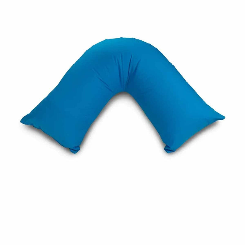 Easyrest Aus Made Medium Support Filled V Shape Pillow 64 x 39 cm Ocean