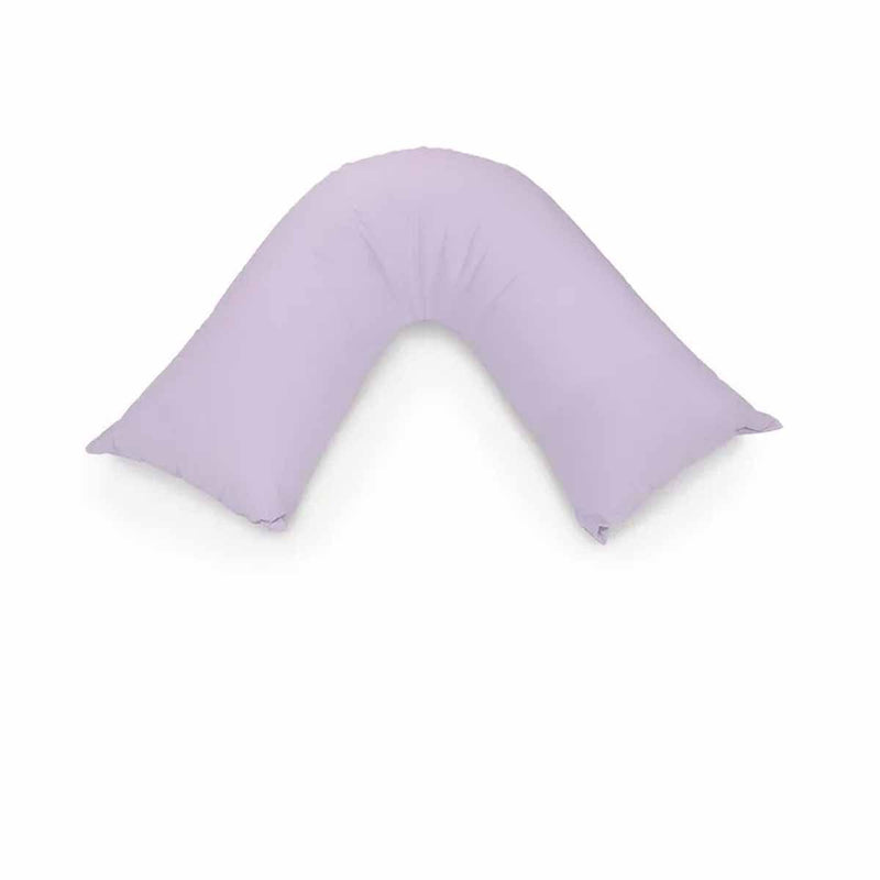Easyrest Aus Made Medium Support Filled V Shape Pillow 64 x 39 cm Violet