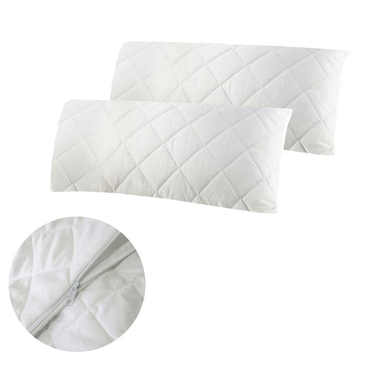Easyrest Pair of KING Quilted Pillow Protectors 52 x 92 cm