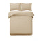 Designer Selection Ascot Embossed Quilt Cover Set Latte King