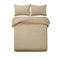 Designer Selection Denver Embossed Quilt Cover Set Latte King